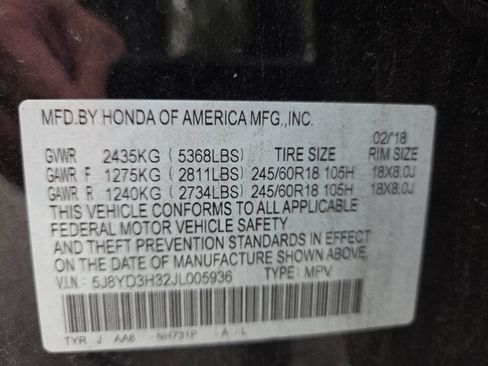 Used 2018 Acura MDX FWD image 16