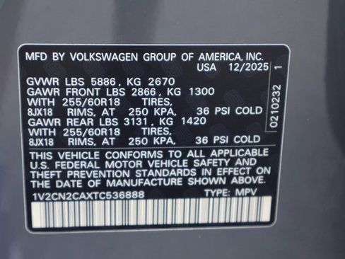 New 2026 Volkswagen Atlas Peak Edition AWD/4WD image 27