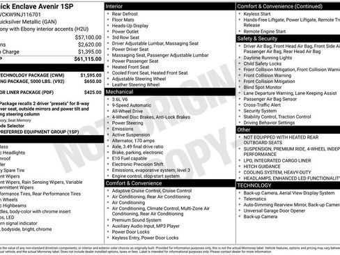 Used 2022 Buick Enclave Avenir w/ Avenir Technology Package image 52