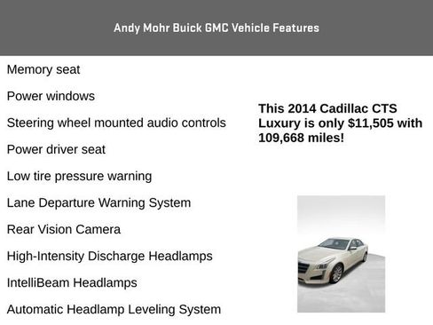 Used 2014 Cadillac CTS Luxury image 13