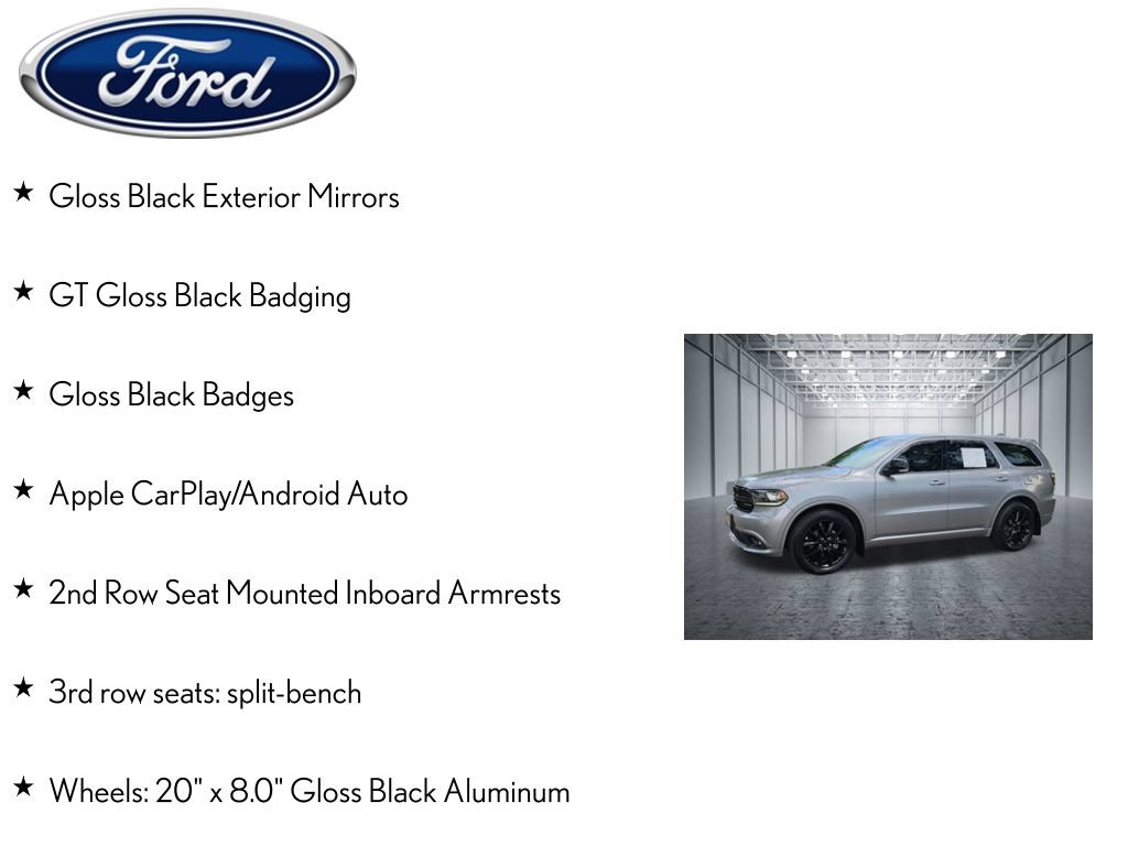 Used 2018 Dodge Durango GT w/ Blacktop Package RWD image 9