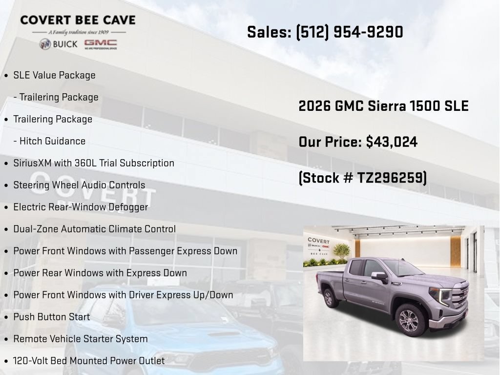 New 2026 GMC Sierra 1500 SLE w/ Preferred Package RWD image 25