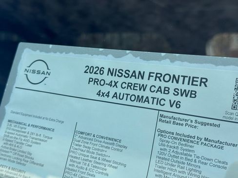 New 2026 Nissan Frontier PRO-4X image 29