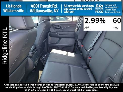New 2026 Honda Ridgeline RTL image 29
