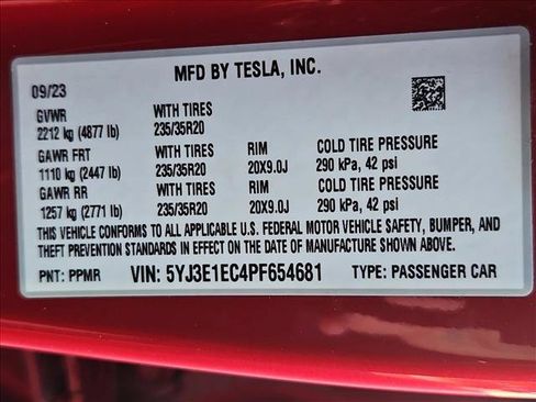 Used 2023 Tesla Model 3 Performance AWD/4WD image 27