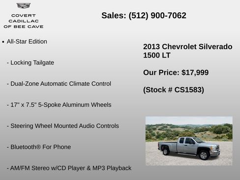 Used 2013 Chevrolet Silverado 1500 LT w/ All-Star Edition RWD image 18