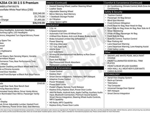 New 2026 MAZDA CX-30 AWD 2.5 S w/ Premium Package image 3