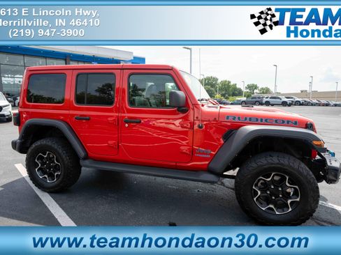 Used 2021 Jeep Wrangler Unlimited Rubicon 4xe w/ Steel Bumper Group AWD/4WD image 1