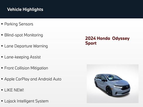 Used 2024 Honda Odyssey Sport image 68