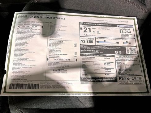 New 2026 Jeep Wrangler Sport image 12