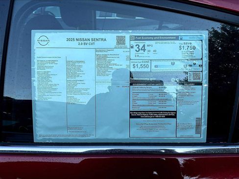 New 2025 Nissan Sentra SV w/ All-Weather Package image 17