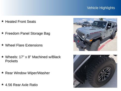 Used 2024 Jeep Wrangler Unlimited Rubicon w/ XTREMEE 35" Tire Package AWD/4WD image 10