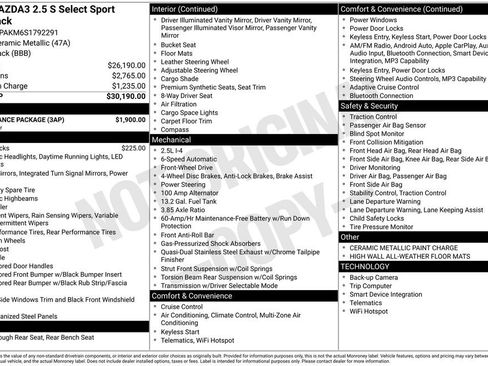 Used 2025 MAZDA MAZDA3 s Sport w/ Appearance Package FWD image 3