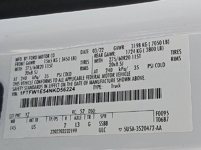 Used 2022 Ford F150 XLT w/ Equipment Group 301A Mid AWD/4WD image 38