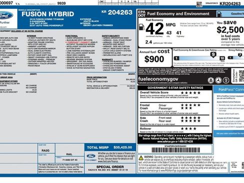 Used 2019 Ford Fusion Titanium image 3