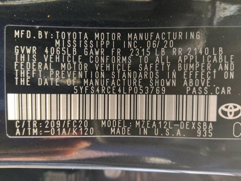 Used 2020 Toyota Corolla SE FWD image 33