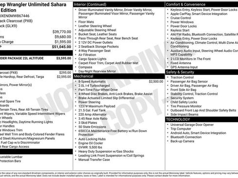 Used 2021 Jeep Wrangler Unlimited Sahara image 5