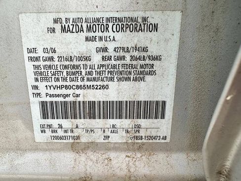 Used 2006 MAZDA MAZDA6 i w/ Convenience Pkg FWD image 44