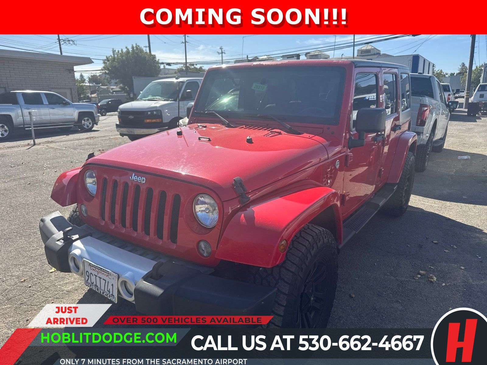 Used 2015 Jeep Wrangler Unlimited Sahara w/ Connectivity Group AWD/4WD image 1