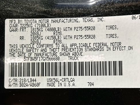 Used 2016 Toyota Tundra Limited AWD/4WD image 37