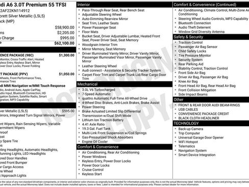 Used 2019 Audi A6 3.0T Premium w/ Convenience Package image 2