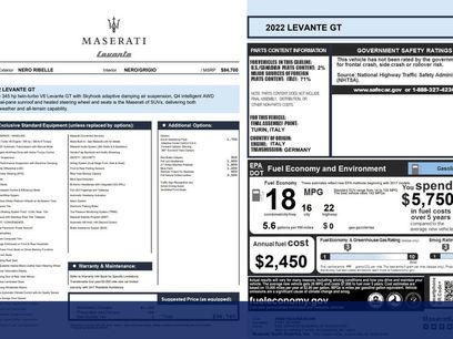 Used 2022 Maserati Levante GT