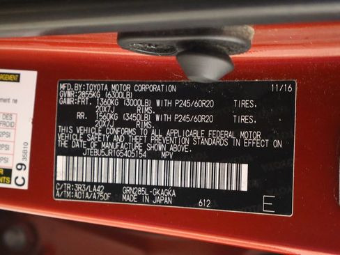 Used 2016 Toyota 4Runner Limited AWD/4WD image 37