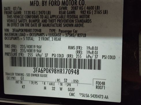 Used 2017 Ford Fusion Titanium FWD image 33