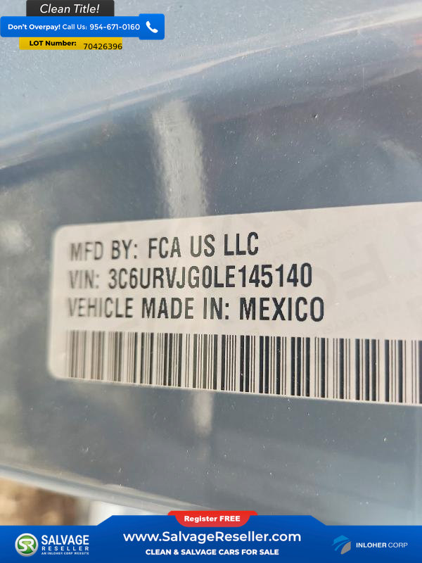 Used 2020 RAM ProMaster 3500 FWD image 17