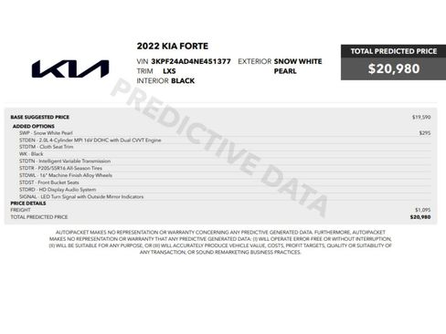 Used 2022 Kia Forte LXS image 2