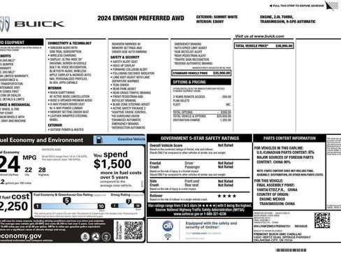 Used 2024 Buick Envision Preferred AWD/4WD image 2