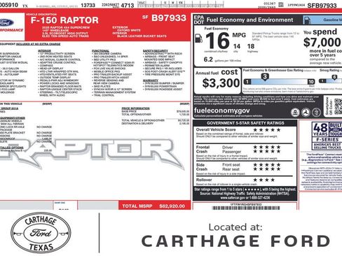 Used 2025 Ford F150 Raptor AWD/4WD image 1