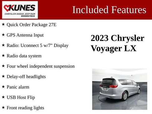 Used 2023 Chrysler Voyager LX FWD image 3