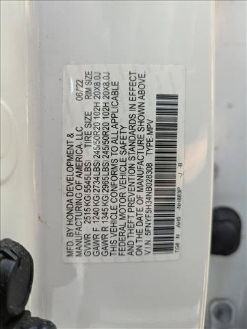Used 2022 Honda Pilot Sport image 15