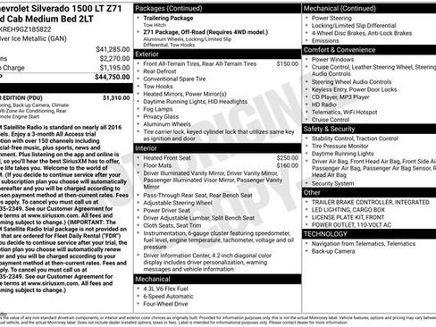 Used 2016 Chevrolet Silverado 1500 LT w/ All Star Edition image 4