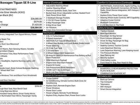 Used 2024 Volkswagen Tiguan SE R-Line AWD/4WD image 38