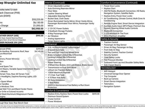 Used 2021 Jeep Wrangler Unlimited Rubicon 4xe w/ Cold Weather Group image 7