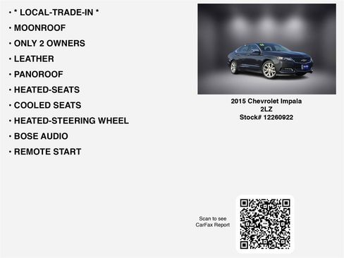 Used 2015 Chevrolet Impala LTZ image 7