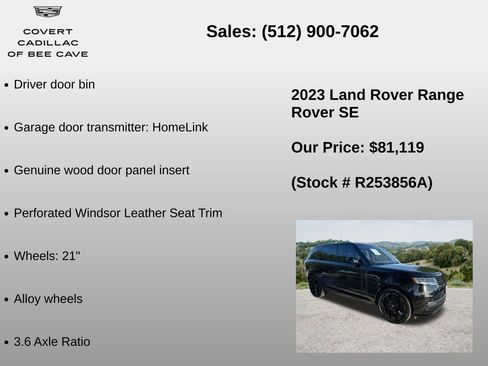 Used 2023 Land Rover Range Rover SE AWD/4WD image 18
