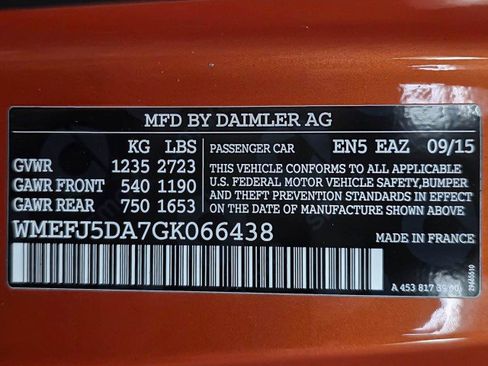 Used 2016 smart fortwo passion RWD image 35