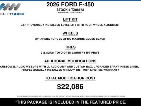 Used 2026 Ford F450 Platinum w/ Platinum Plus Package AWD/4WD image 2