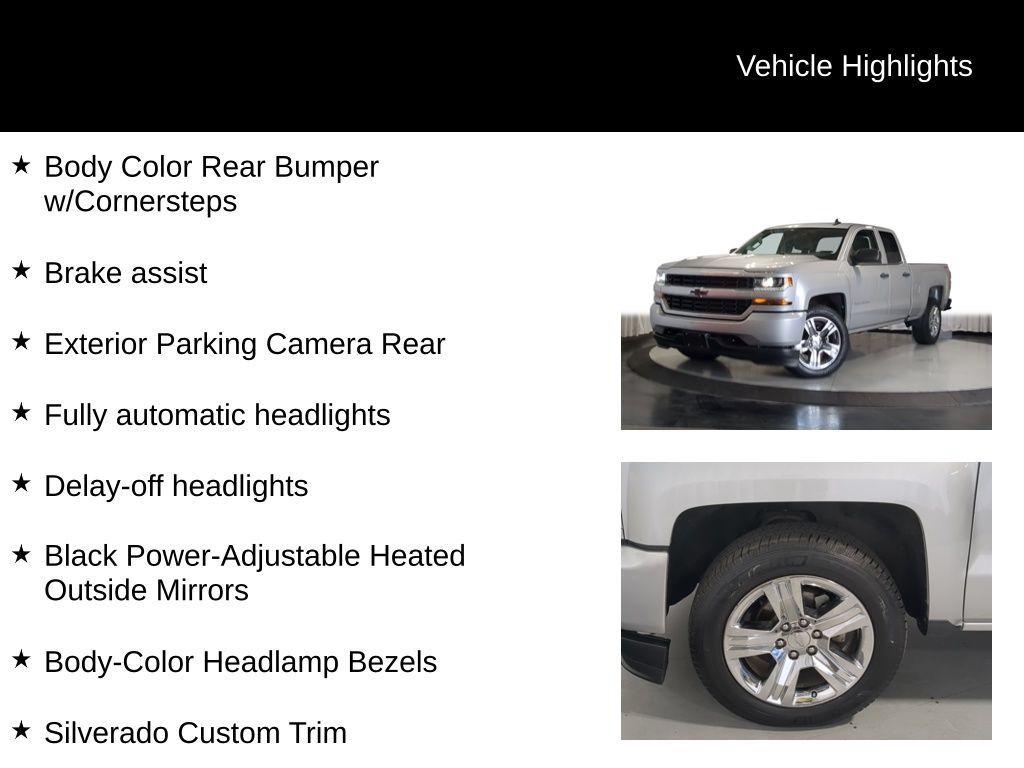 Used 2019 Chevrolet Silverado 1500 Custom w/ Custom Convenience Package AWD/4WD image 32