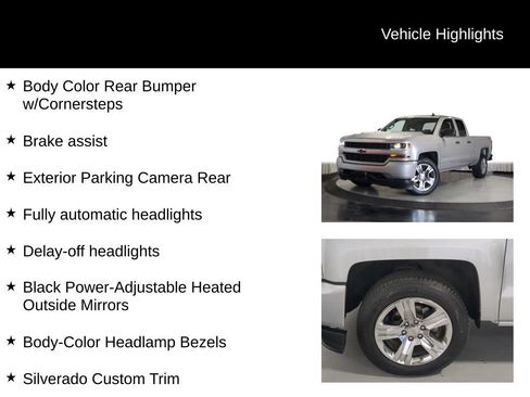 Used 2019 Chevrolet Silverado 1500 Custom w/ Custom Convenience Package AWD/4WD image 32