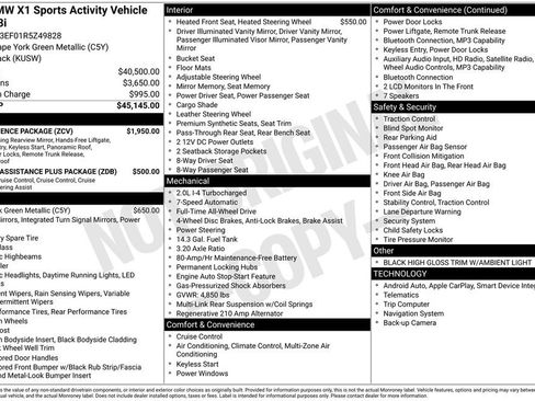Used 2024 BMW X1 xDrive28i w/ Convenience Package AWD/4WD image 2