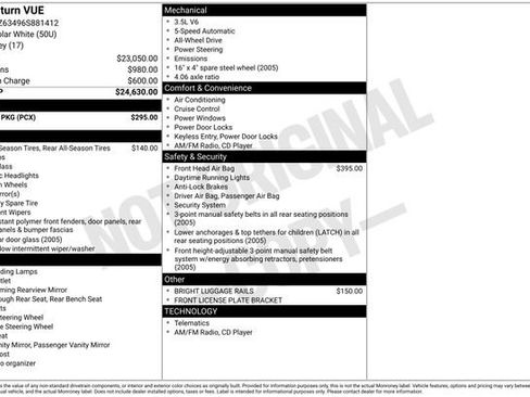 Used 2006 Saturn Vue AWD V6 w/ Chrome Pkg image 27