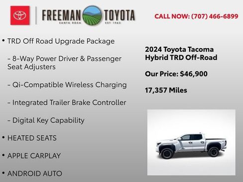 Used 2024 Toyota Tacoma TRD Off-Road w/ TRD Off Road Upgrade Package AWD/4WD image 9