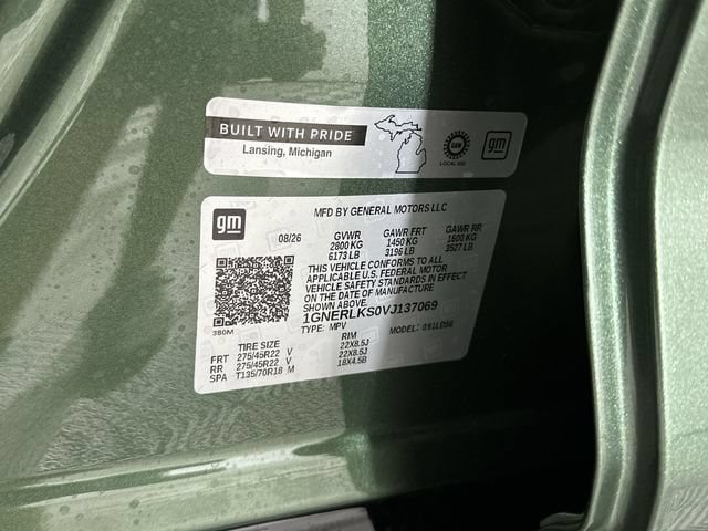 New 2027 Chevrolet Traverse RS w/ LPO, Floor Liner Package FWD image 36