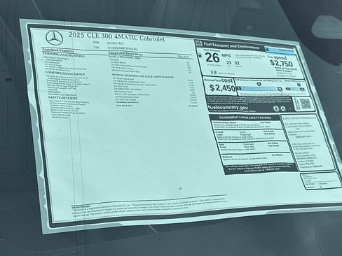 New 2025 Mercedes-Benz CLE 300 4MATIC Cabriolet image 29