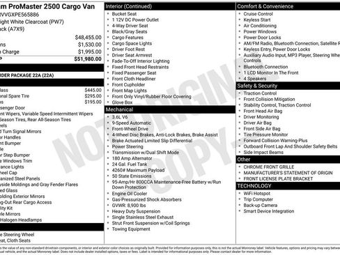Used 2023 RAM ProMaster 2500 image 15