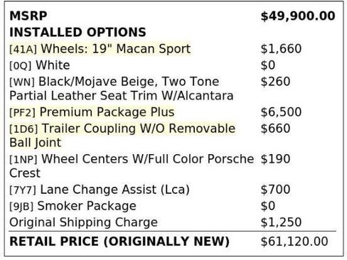 Used 2019 Porsche Macan w/ Premium Package Plus AWD/4WD image 4